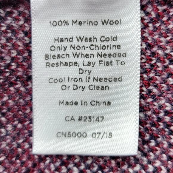 Talbots Cardigan Sweater Women's Large Plaid 100% Merino Wool Work Wear Cozy - Picture 6 of 6